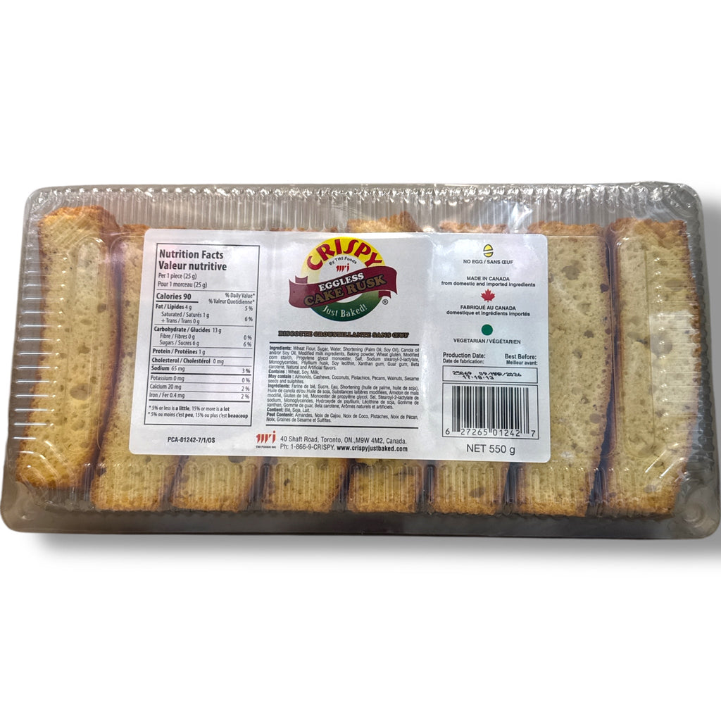 Crispy Eggless Cake Rusk – Crunchy Tea-Time Snack