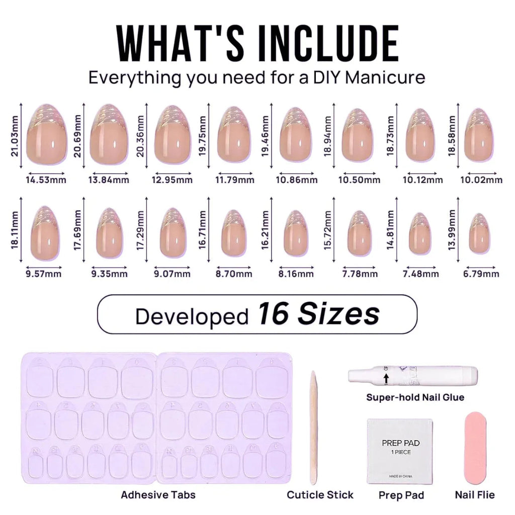 Athena Aurora Almond Nails - Press On Nails
