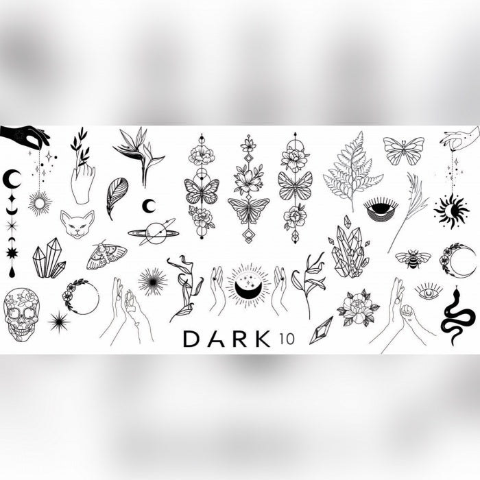 DARK 10 STAMPING PLATE  DARK10