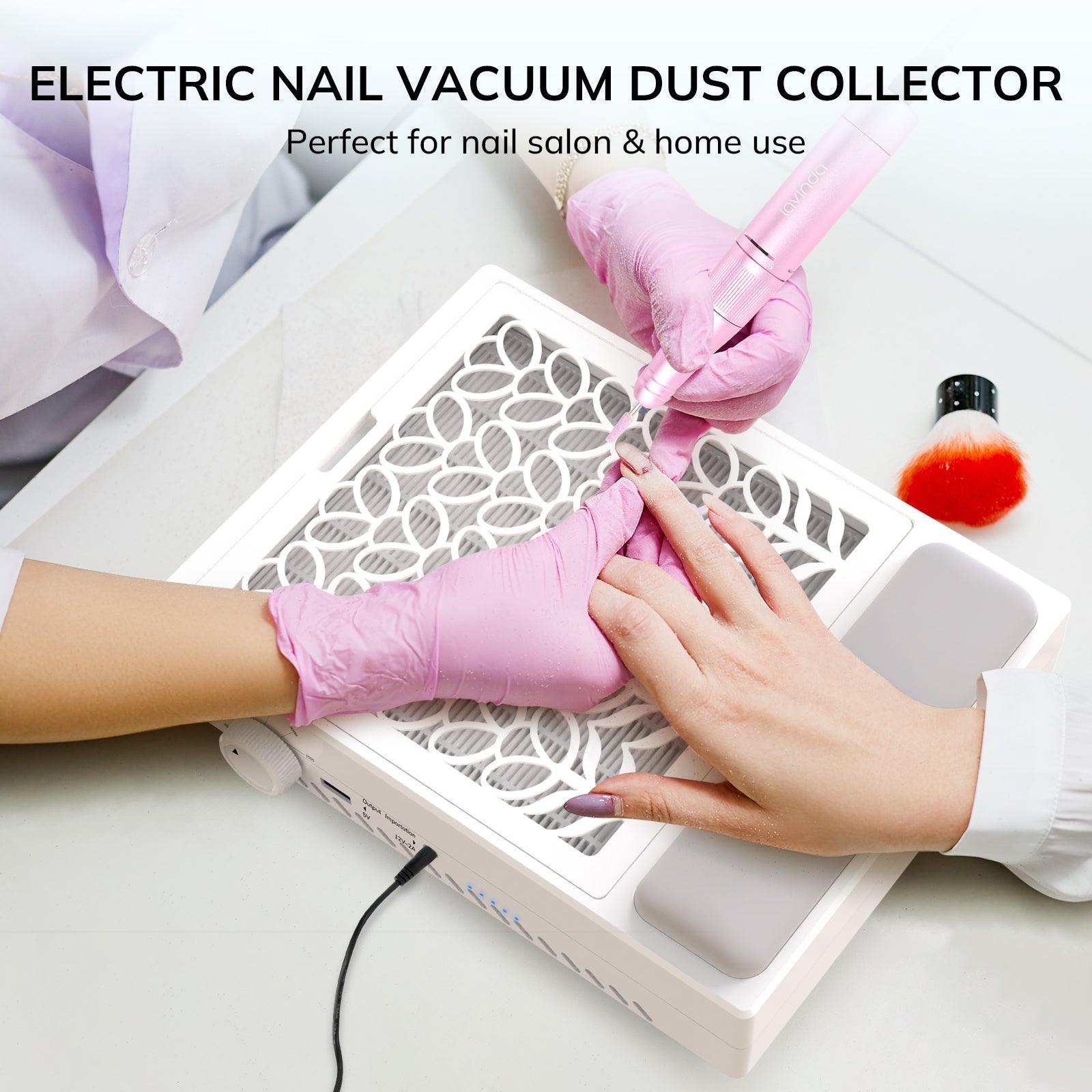 Pure Lite Nail Dust Collector - White