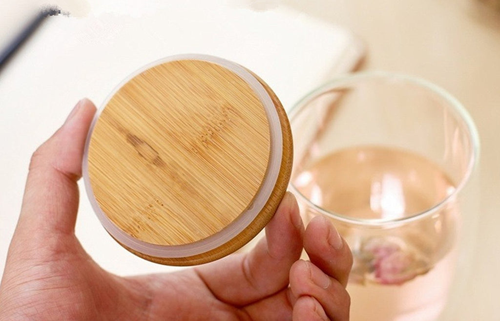 350ml 12oz double walled mug with bamboo lid double-wall glasses with spill proof bamboo lids. perfect for serving tea, coffee, juice, sodas, cocktails, whiskey, scotch, vodka, or your preferred spirit on the rocks.