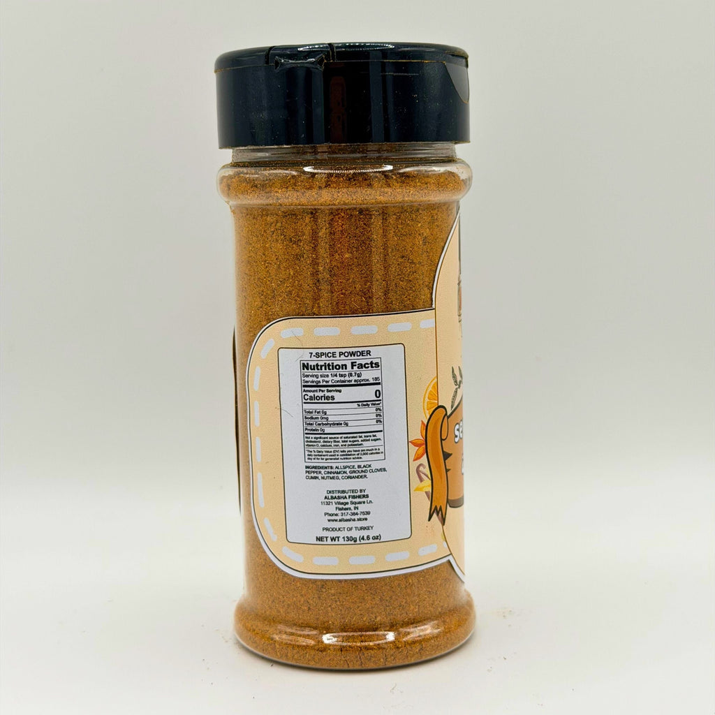 ALBASHA Seven Spice Seasoning Blend - Flavorful Middle Eastern Spice Mix for Grilling, Roasting & Sautéing