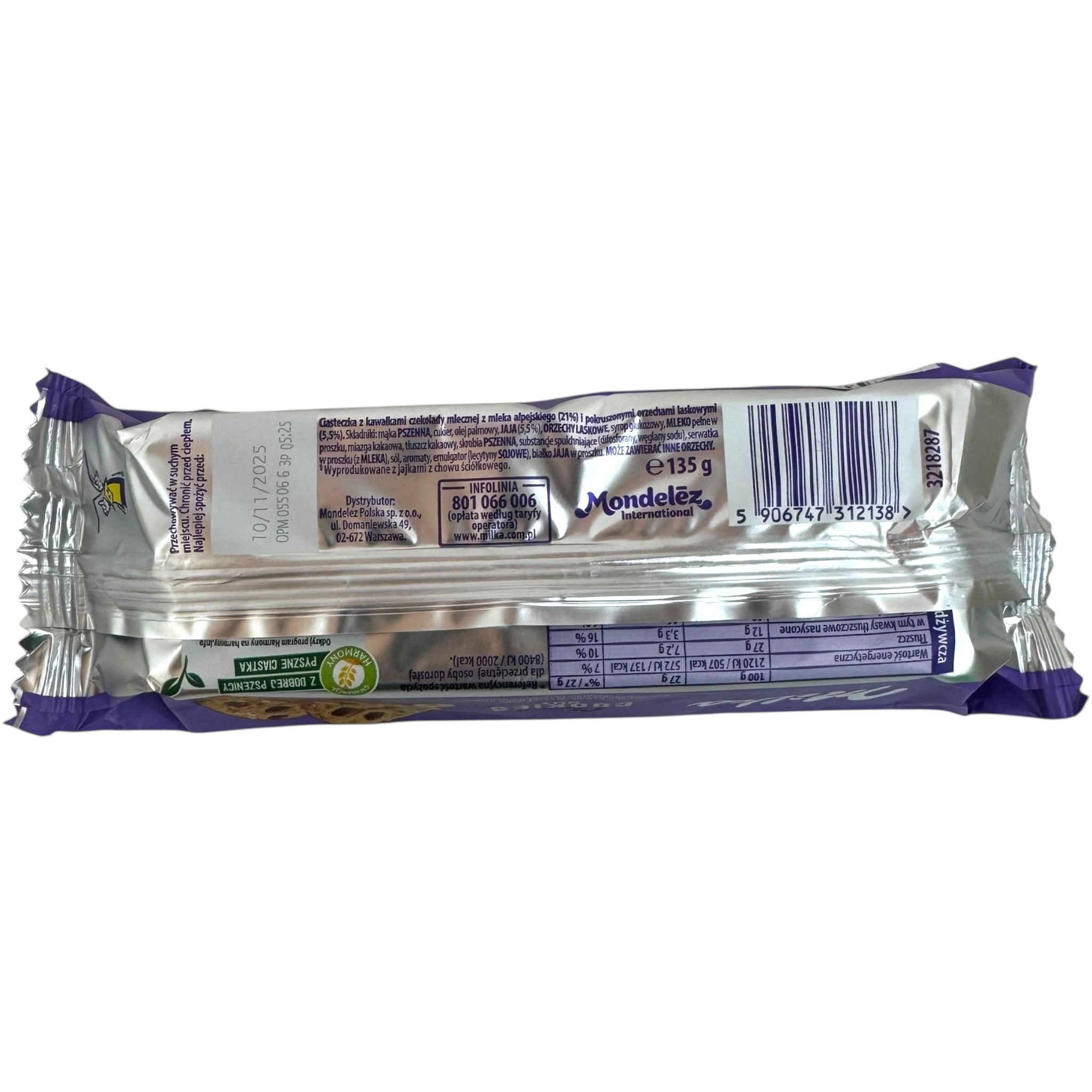 Milka Chocolate Nut Cookies – 135g Crunchy Treat