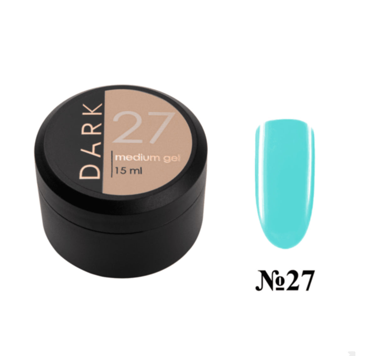 DARK MEDIUM GEL №27, 15 ML (WITHOUT BRUSH) DMG2715