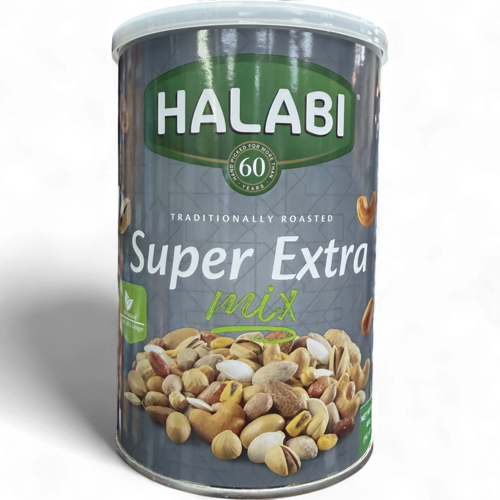 HALABI Super Extra Mix Cans 400G – Premium Quality Nuts & Seeds