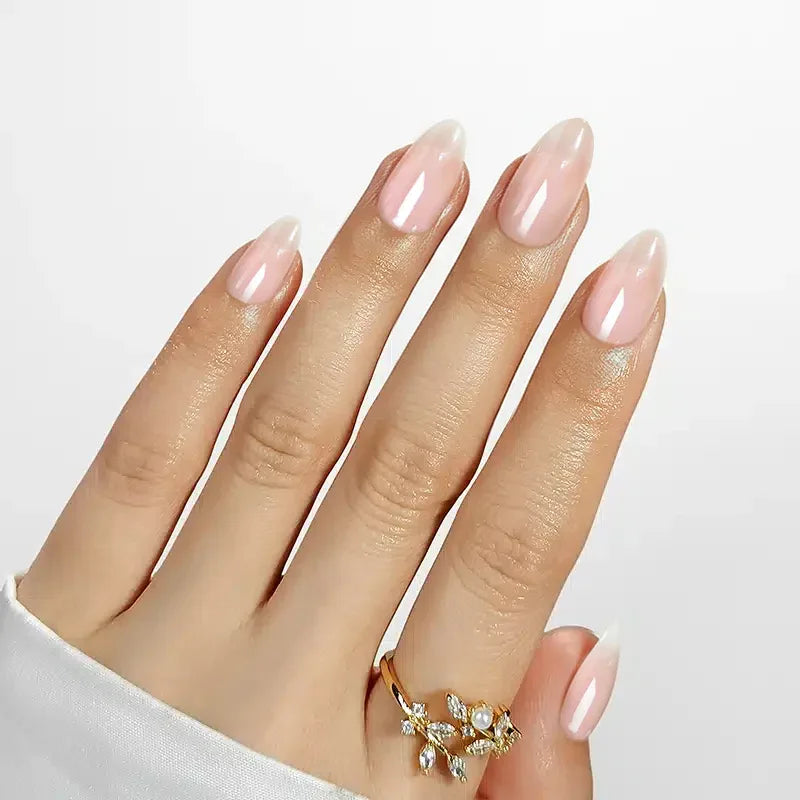 Mirror Glaze Almond Nails - Press On Nails