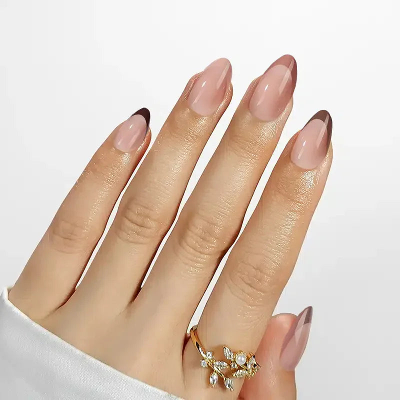 Mocha Muse Almond Nails - Press On Nails