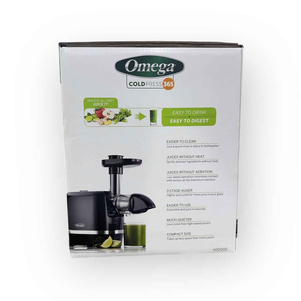 Omega Cold Press 365 Juicer – High Yield, Low Speed, BPA Free