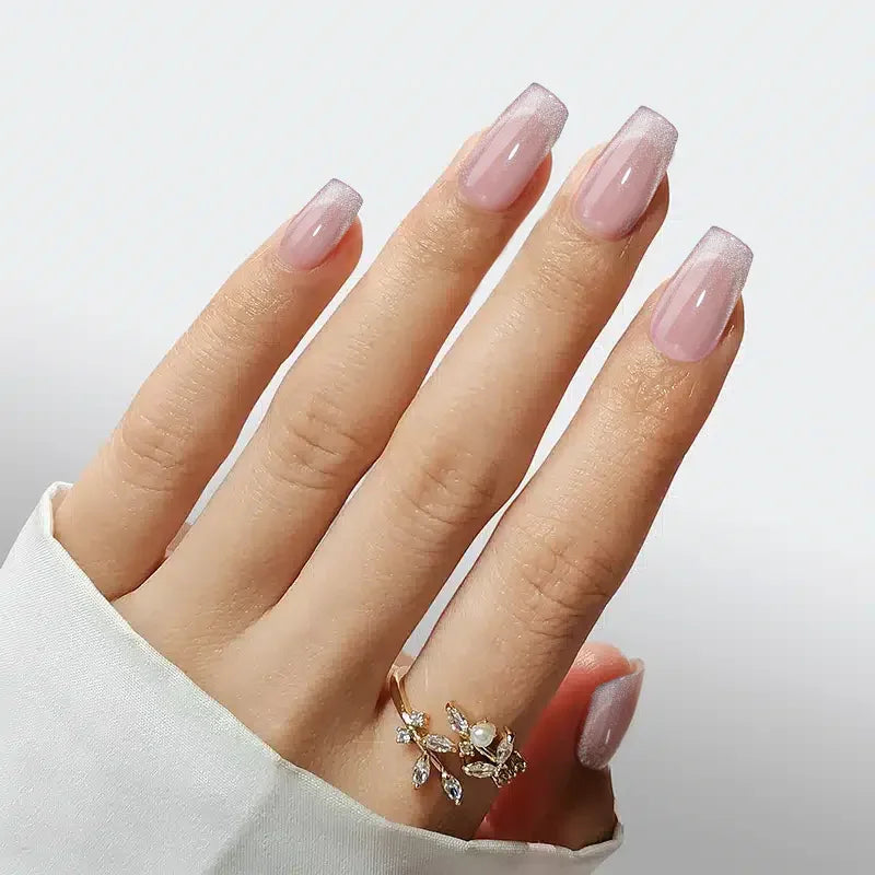 Starlight Shimmer Coffin Nails  - Press on Nails