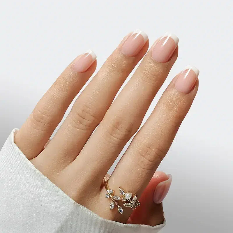 Classic French Square Nails - Press On Nails