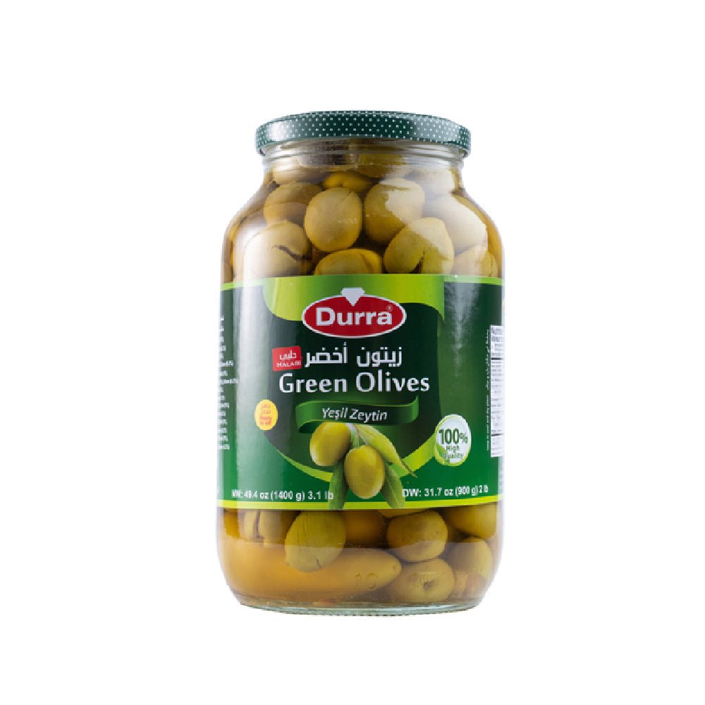 Durra Green Olives 1300g – Premium Mediterranean Olives