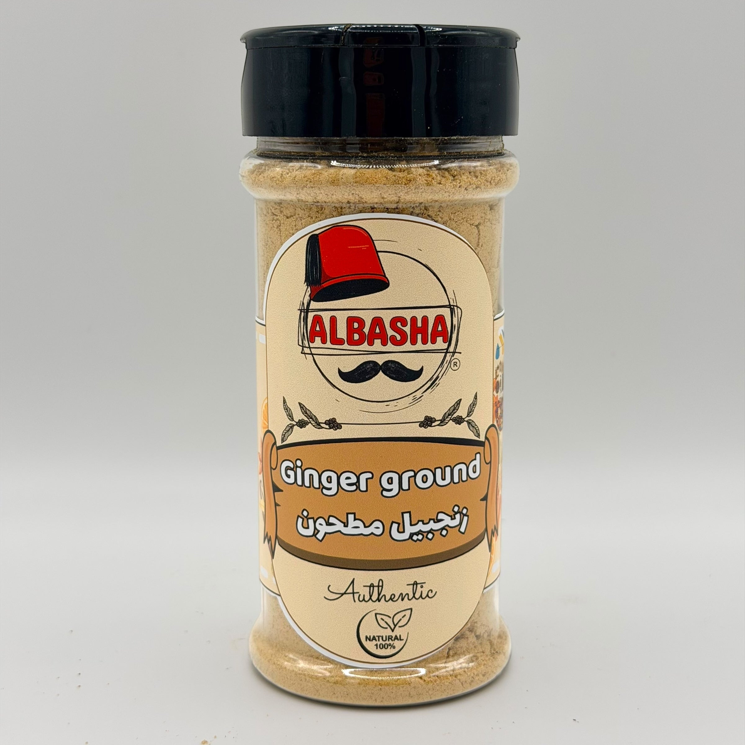 ALBASHA Ground Ginger - Premium Spice for Cooking, Baking, and Digestive Health