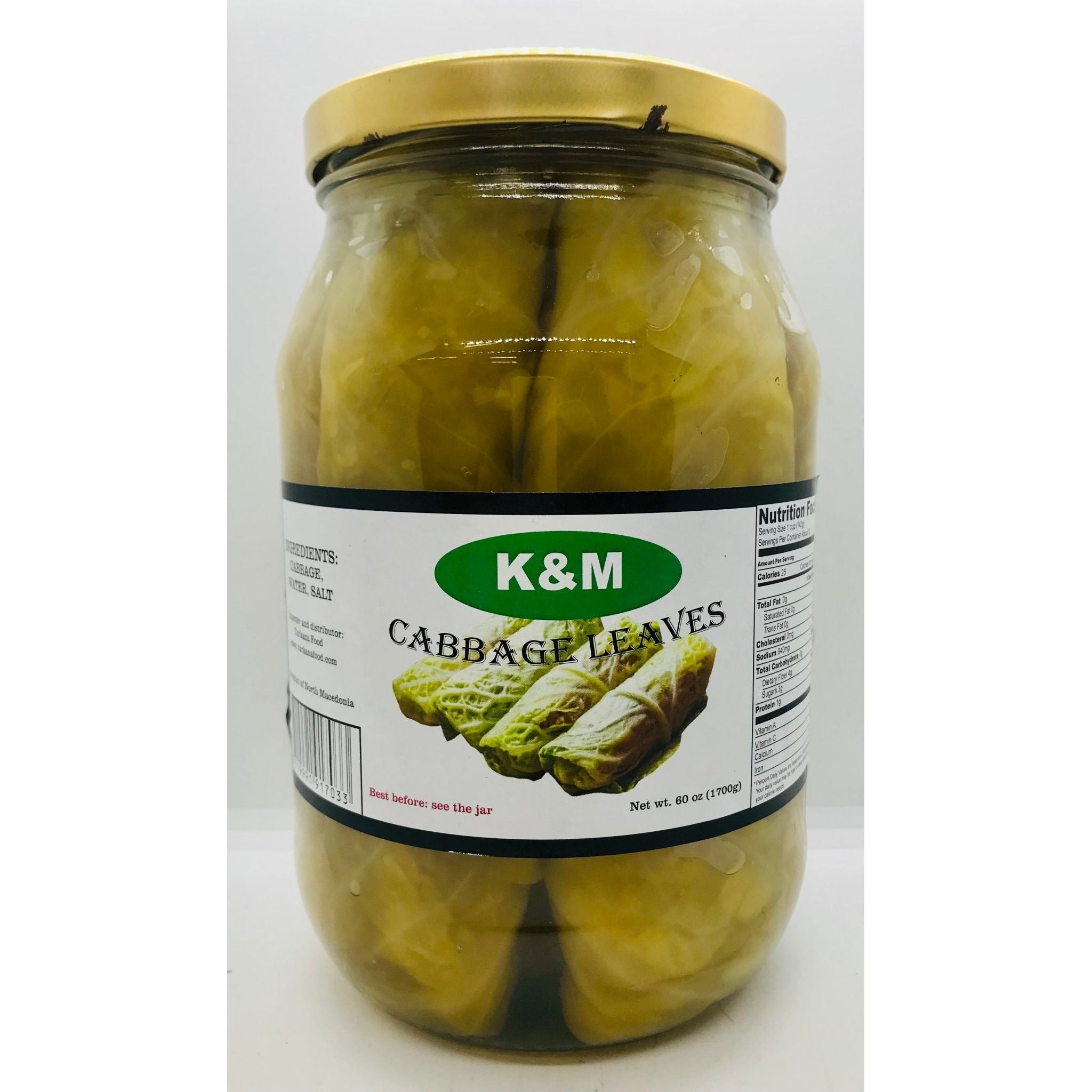 K&M Cabbage Leaves in Brine 1700gr
