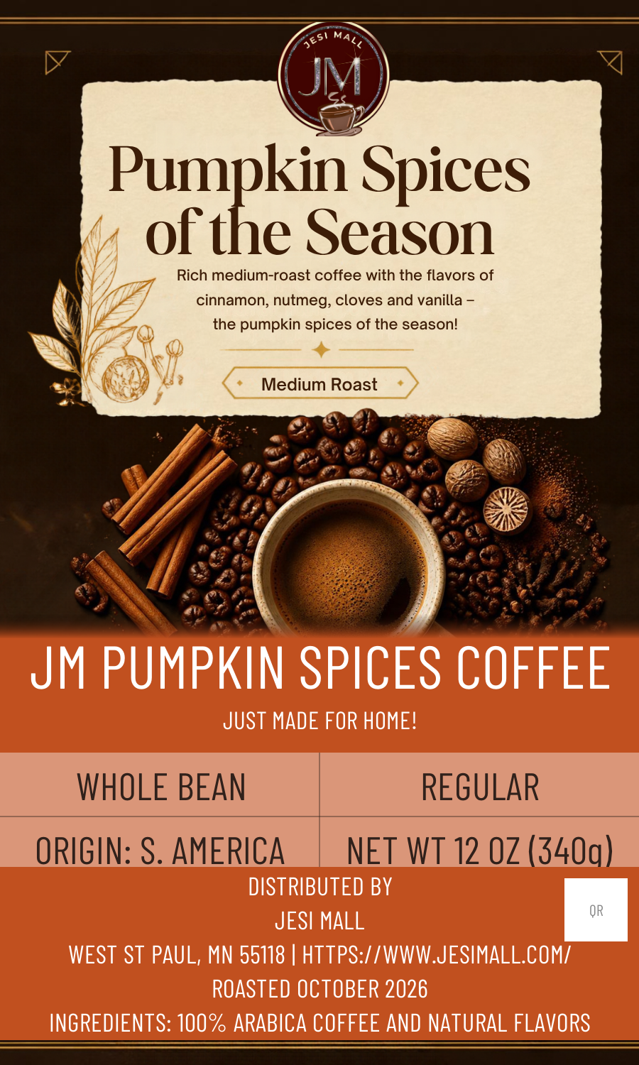 [partner-connect-label] JM pumpkin spices coffee