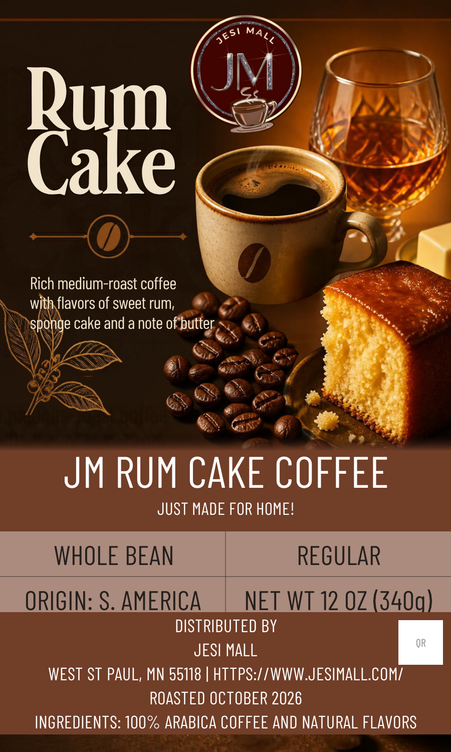 [partner-connect-label] JM Rum Cake coffee