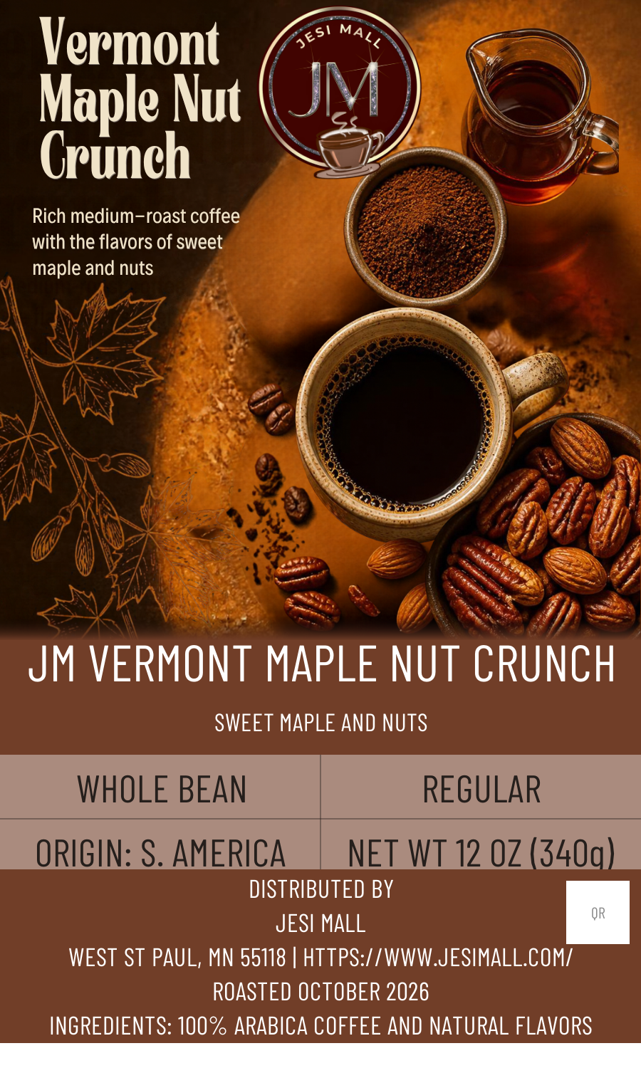 [partner-connect-label] JM Vermont Maple Nut Crunch