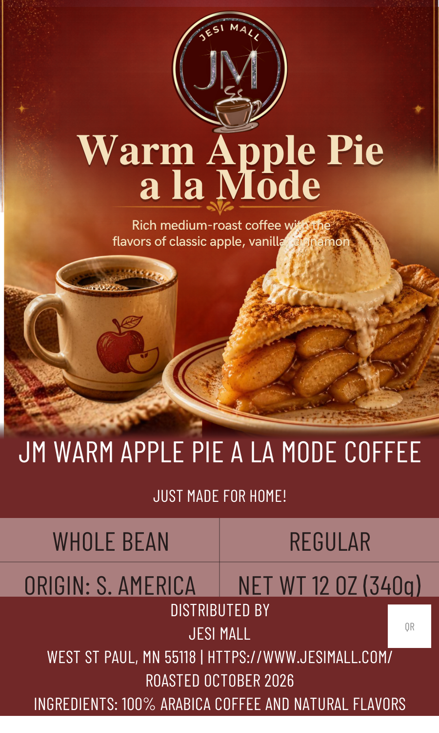 [partner-connect-label] JM Warm Apple Pie a la Mode coffee