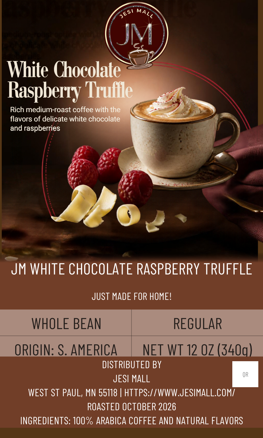 [partner-connect-label] JM White Chocolate Raspberry Truffle