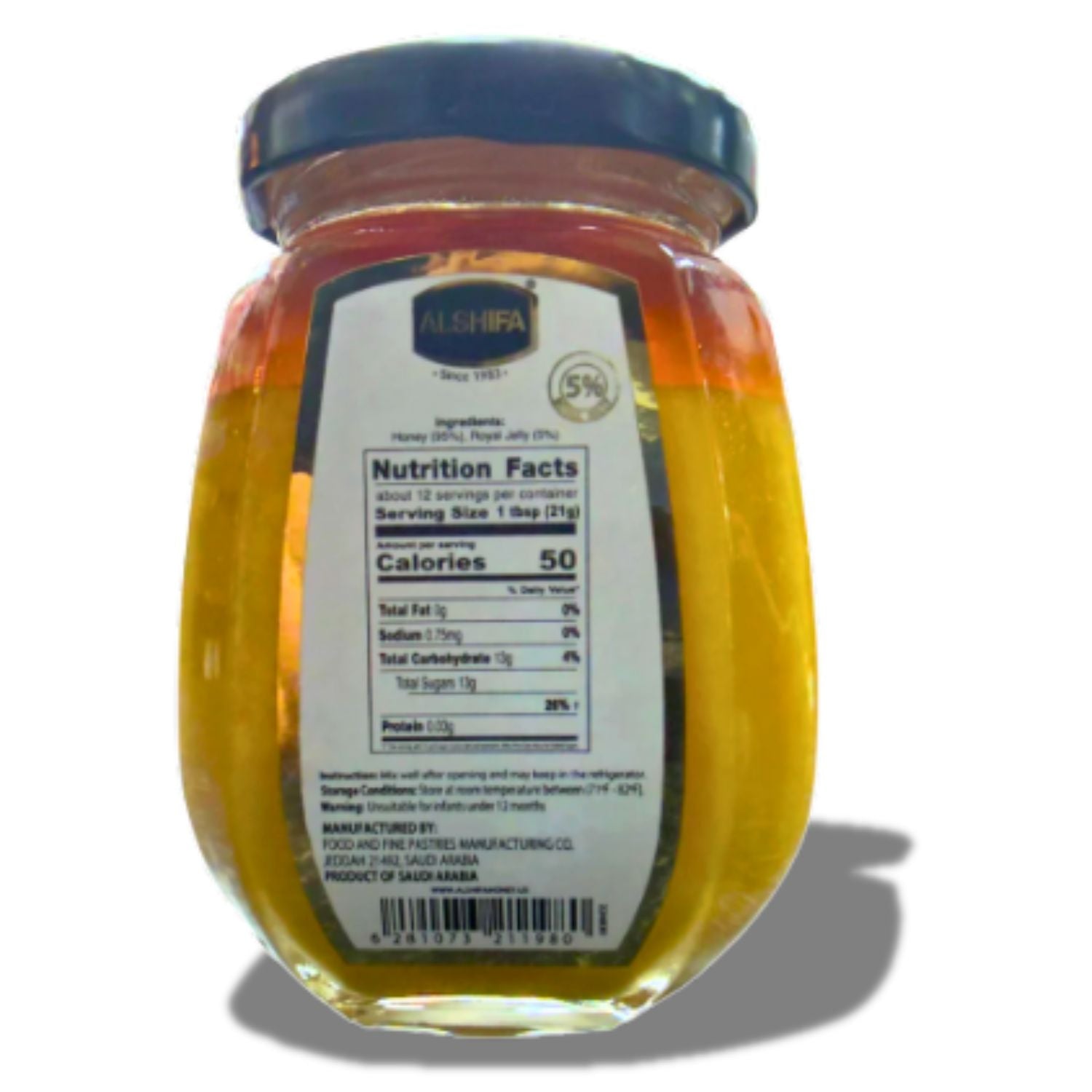 Alshifa Honey – Royal Jelly in Pure Honey 5% 250g
