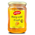 Wellmade Pure Raw Gourmet Honeycomb Miel Turca Peine De Miel Fresca Sin Filtrar Totalmente Natural Sin Filtrar En Tarro Sin Aditivos, Sin