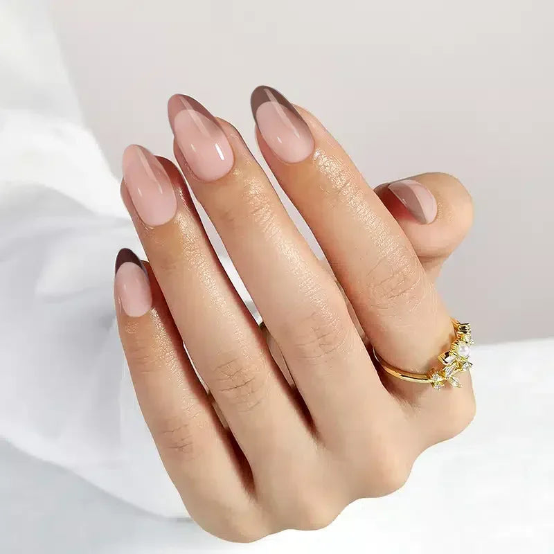 Mocha Muse Almond Nails - Press On Nails